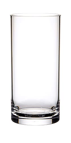 FOYER Unbreakable Vase, Stylish Polycarbonate, 25cm Tall, 12cm Wide, Small, Product Number 2300130