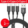 USB Multi Charging Cable 3/4/5 In1 Multiple Phone Charger Cord USB C Multi Cable with Type C Port for Phones Tablets