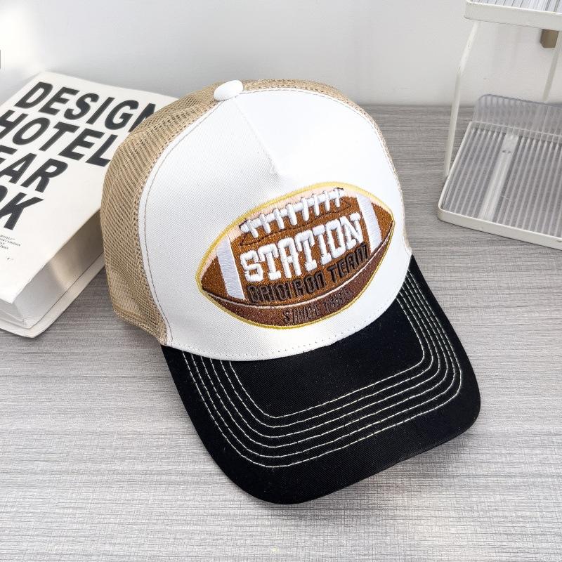 Mesh Breathable Baseball Cap Classic American Retro Style Unisex Hip Hop Sun Hat Outdoor Sport Breathable Wide Brim Trucker Hat