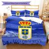 Set Copripiumino Trapuntato Real Oviedo Federa Decorazione per la Casa Regalo di Compleanno (1 * copripiumino + 2 * federa, senza nucleo)