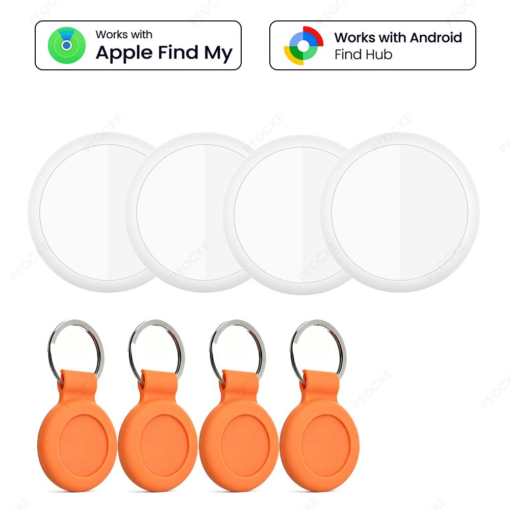 Dual System Smart Location Tag Alternative To AirTag Anti-Lost Bluetooth GPS Tracker Works with Apple Find My Google Find Hub
