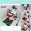 Weihnachts-Toilettendekorationen Festliches Dreiteiliges Set mit Plüsch-Weihnachtsmann-, Schneemann- und Rentier-Designs