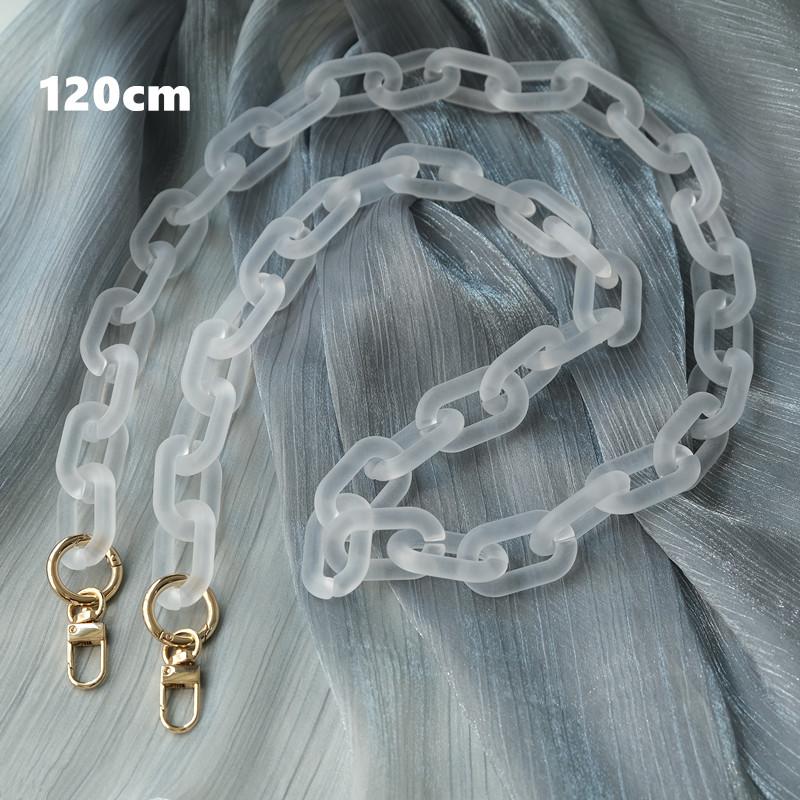 New Phone Accessory Detachable Parts Chain Matte White Crossbody Resin Luxury Strap Phone Case Chains Candy Neon Acrylic Shoulder Chain