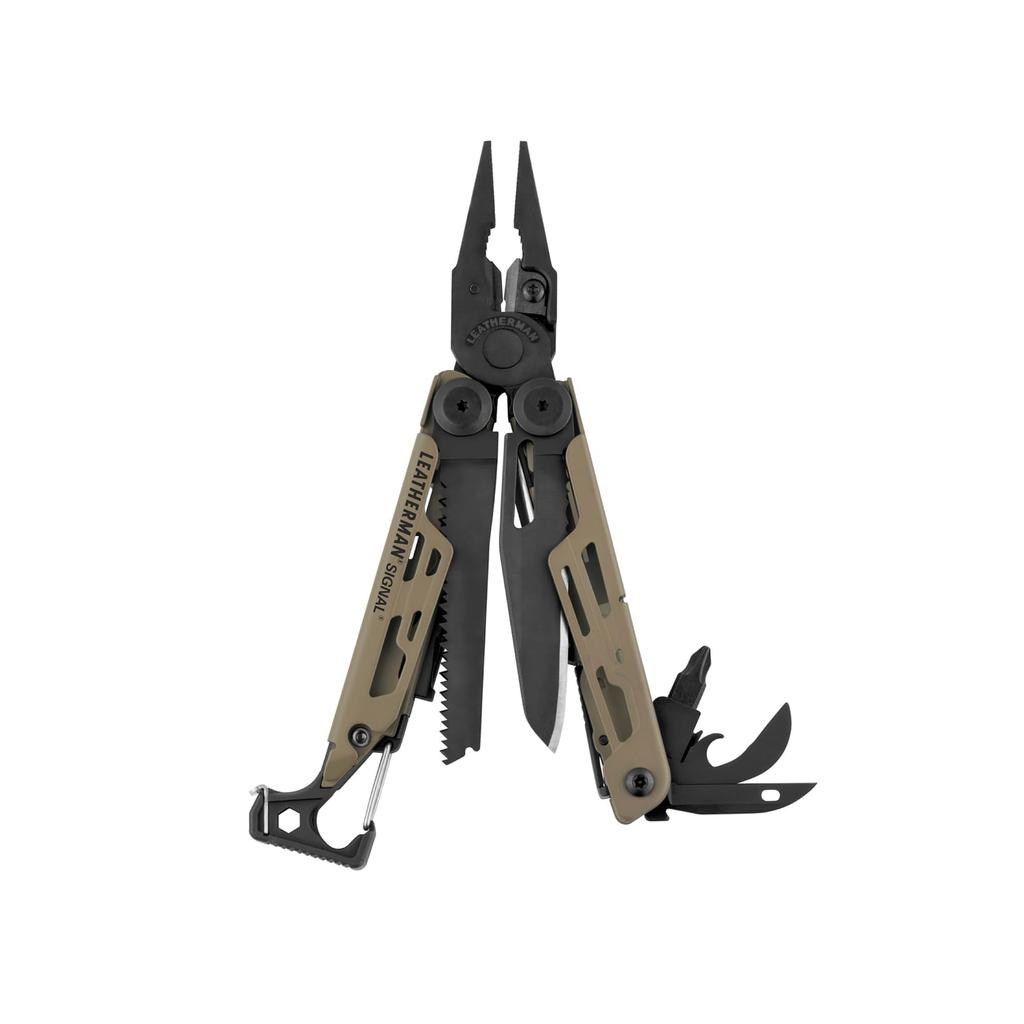 LEATHERMAN SIGNAL with 19 Fire and Rescue and Disaster Multi-Tool Functions, Starter, Whistle, 25-Year Warranty, Camping, Survival, Preparedness,