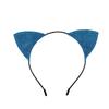 Universal Halloween Cat Ear Headband Shinny Cosplay Cat Ear Headpiece Cute Cat Ear Hair Hoop  Kid