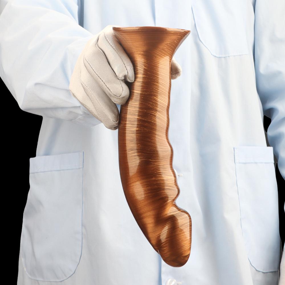 Mixed Color Curved Head Dildo Large Size Butt Plug Anal Dilator Masturbator Sex Toy 18+ Realistic Penis Big Dick