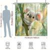 Adorable Koala in the Forest Shower Curtain - Water-Resistant, Easy to Clean, Adds a Touch of Nature and Charm to Your Bathroom