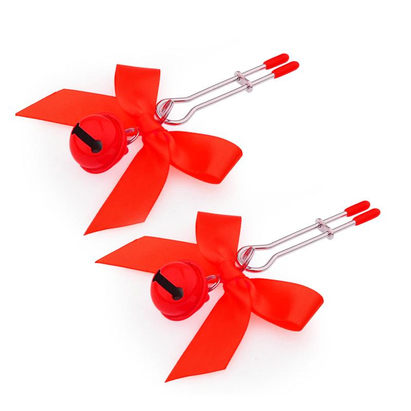 Damen Brustwarzen- und Schamlippenklemmen - SM-Glocken Erwachsenenspielzeug für Paare