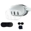 10 In 1 Silicone Cover Case Set VR Shell Cover Controller Grip Cover Lens Cover Rocker Cap for Meta Quest 3 VR Headset