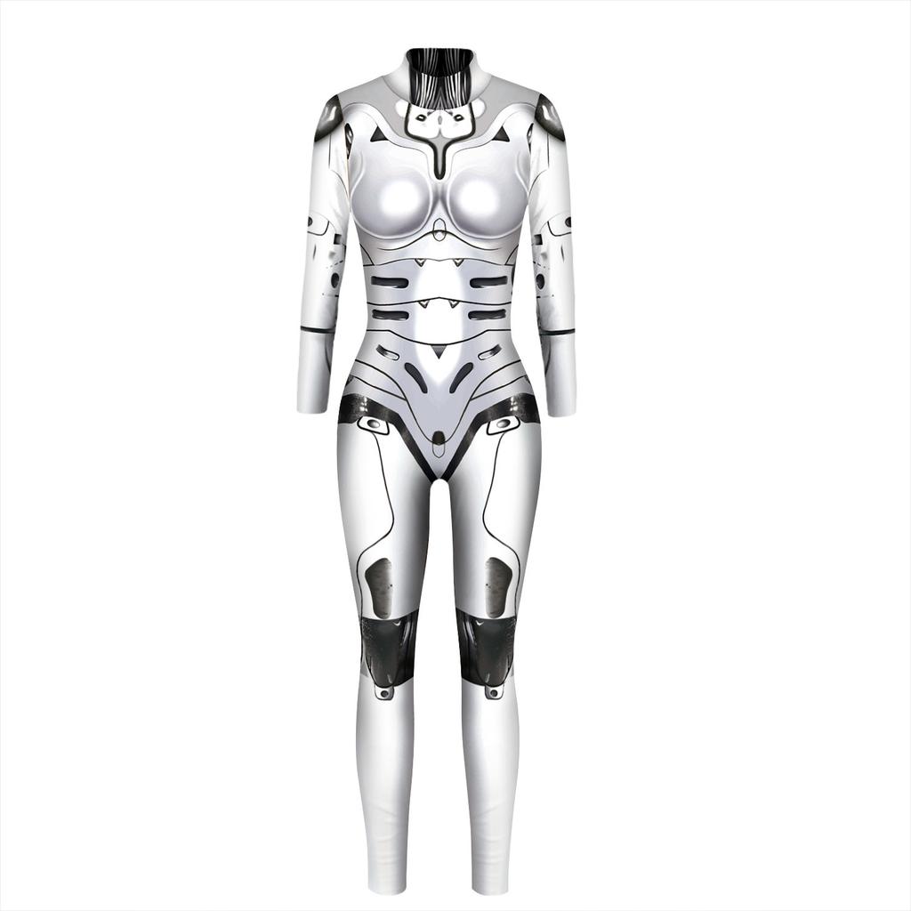 Armor Robot 3D Digital Print Costume Jumpsuit