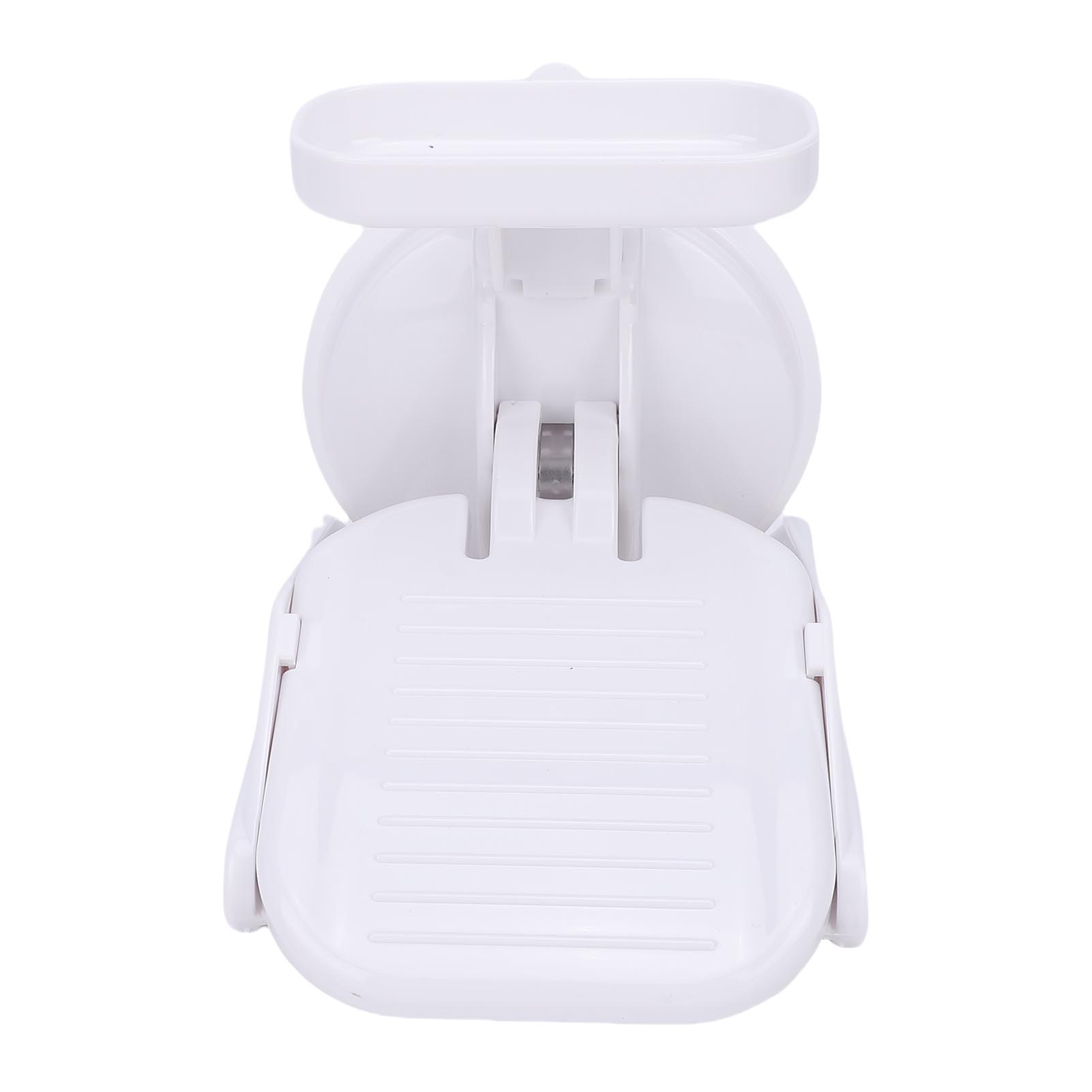 Shower Foot Rest Ergonomic Design Strong Suction Cup Foldable Shower Shaver Foot Rest for Bathroom