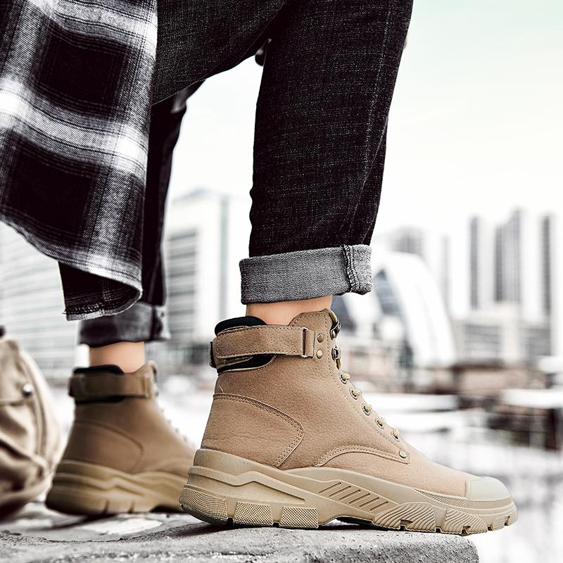 Anti-Rutsch Leder Wanderschuhe 