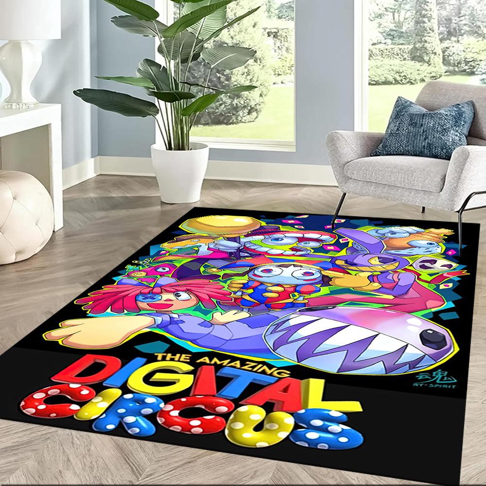 Digital Circus Carpet Suitable For Balcony Kitchen Playrooms Outdoor Antislip Carpet Decorate Offices Luxury Gift For Birthday Christmas Wedding