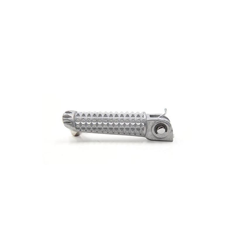 1Pair 7mm Aluminium Alloy Motorcycle Footrest Footpeg Foot Rest Peg Bike Bicycle Cycling Silver Tone for Yamaha R1 YZF R6