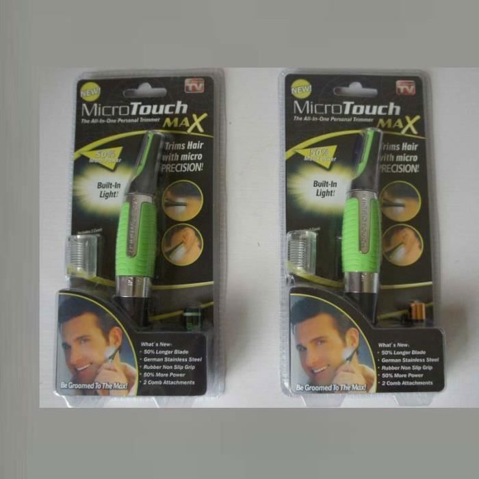 Rasierer - Micro Touch - Max - Trimmer - Kabellose Nutzung - Waschbarer Kopf