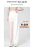 Girls' High-Waisted Thermal Wool Leggings, Thickened Winter School Uniform, Slimming Cotton Warm Pants for Teens