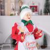 45cm stehende Frau Holle Figur mit Back-Outfit, Schürze Oma Weihnachts-Tischdekoration