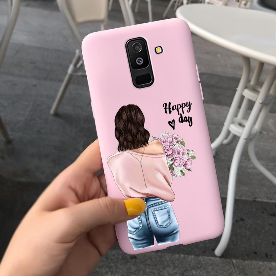 For Samsung A6 Plus 2018 Case Original Butterfly Silicone Funda Soft Protective Cover For Samsung Galaxy A6 2018 A6+ A6Plus Capa