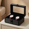 Watch Storage Box with Transparent Cover Double TwoWatch FirmHousing for Journeyers, Travel,