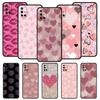 Gold Pink Rose Glitter Hearts Phone Case For OnePlus 10 9 Pro 9T 10R 9R 9RT 8T 8 7 6T 7T Nord 2T CE 2 5G N200 N10 N100 Cover