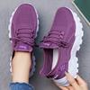 Shoes women's new large-size sneakers breathable heightening shoes shallow-mouth lace-up women's shoes lightweight soft-soled single shoes 43