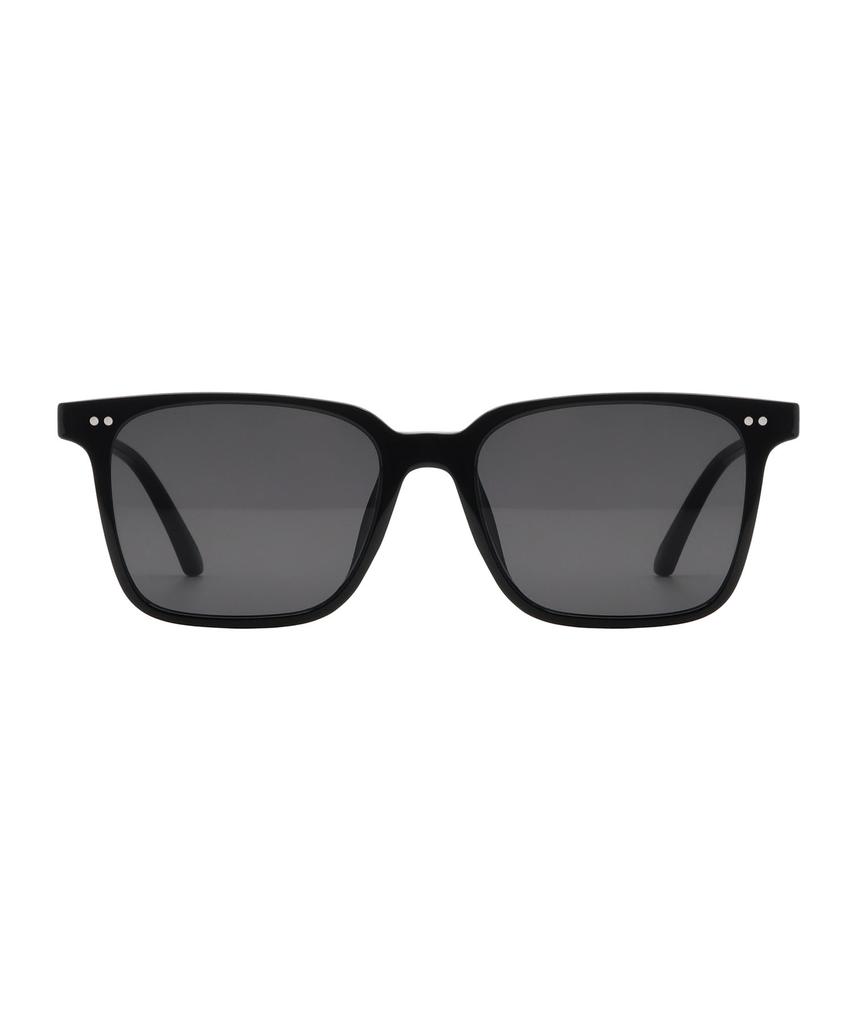 Oateu Lucy Black Horn-Rimmed Sunglasses