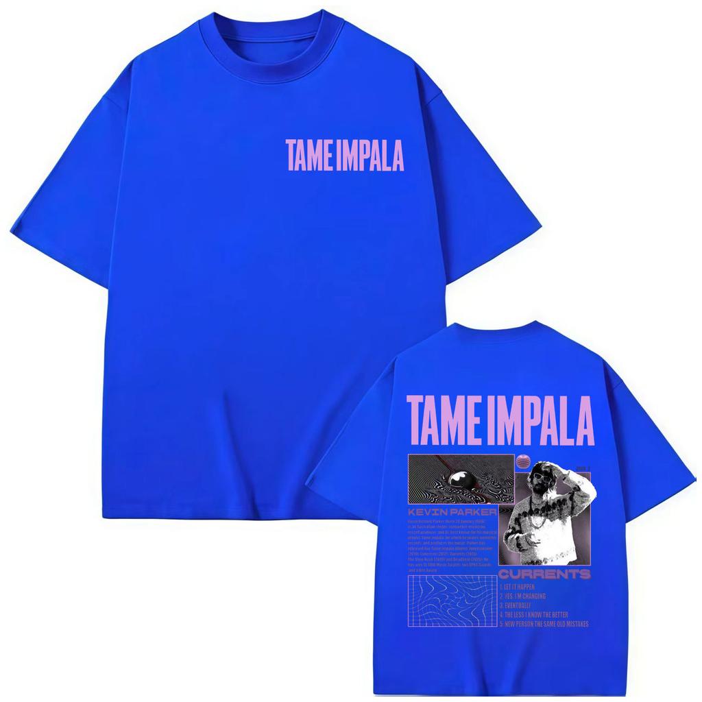 Rocková hudba Tame Impala Grafická trička Pánská Dámská Móda Vintage Krátký rukáv Tričko Letní Ležérní Bavlněná trička