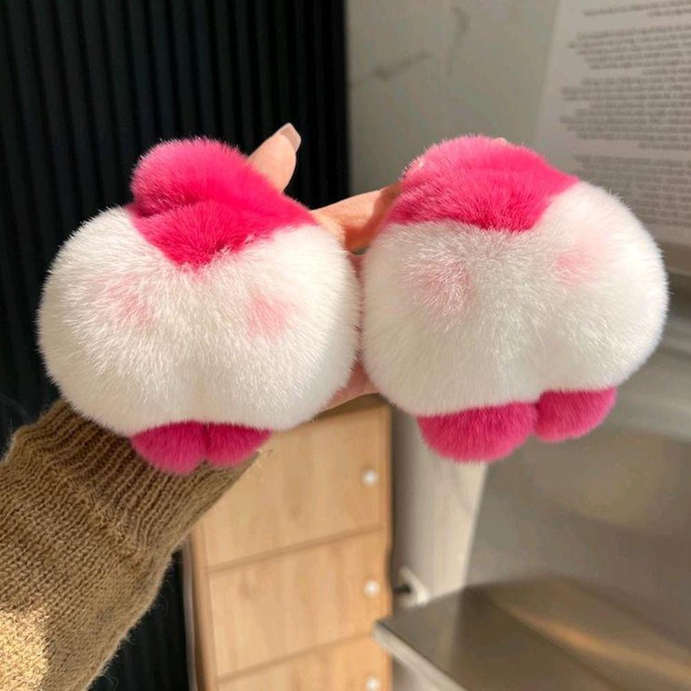 

2Pcs Cute Corgi Plush Dolls Chubby Plush Toy Pendant Funny Rabbit Fur Keychain Keychain Decoration