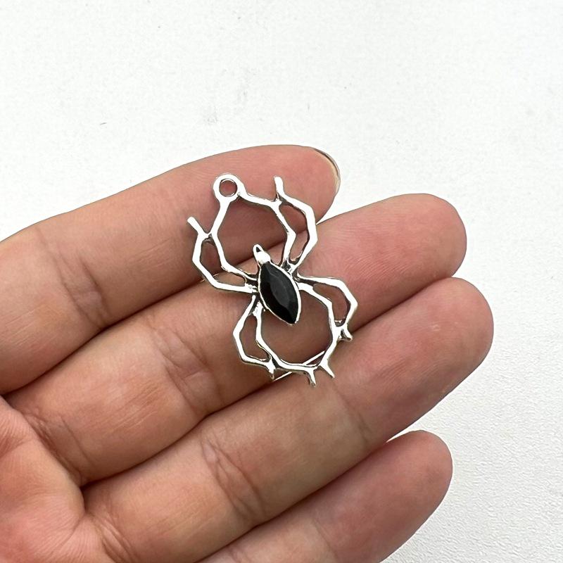 Gothic Ghost Spider Skull Dangle Earrings - Women's Horror Prank Pendants