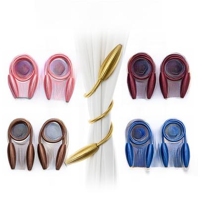 Modern Decorative Curtain Tie Backs No Drill DIY Twist Window Curtain Holders Flexible Home Decor