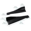 1 Pair Car Rear Bumper Lip Trim Protector Auto Side Skirt Cover Car Corner Bumper Guards With Screws Universal Fit