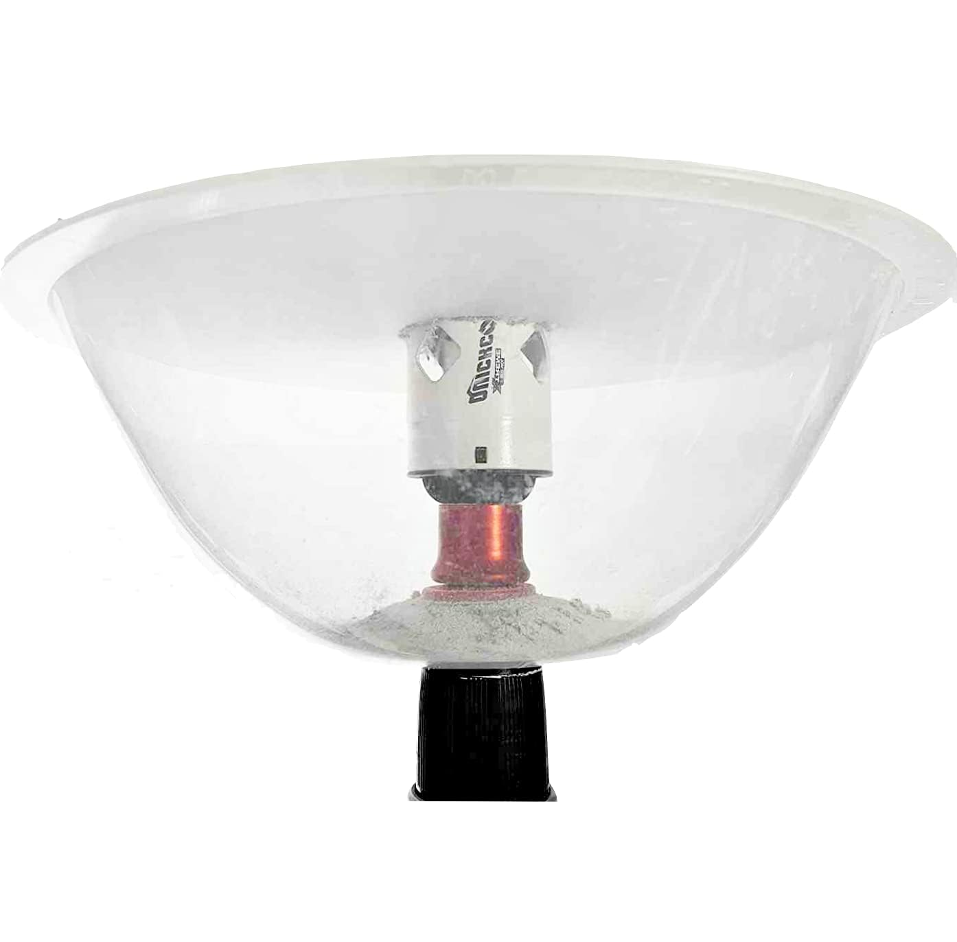 

need for no dust For drilling holes in Dust bowl cover Hole saws For installing recessed lights For collecting dust Diameter 30cm x 13cm [No