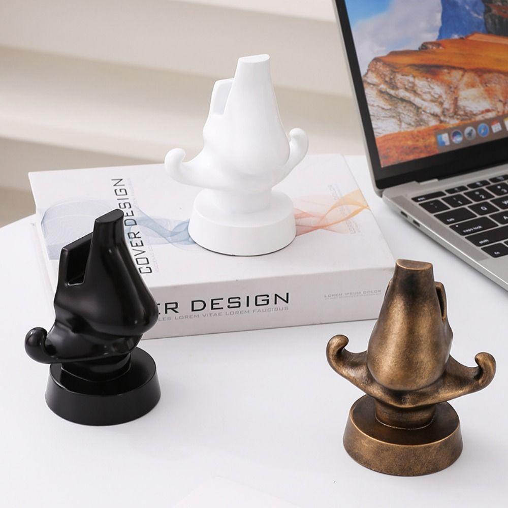Nose Shape Sunglasses Display Stand Creative Nose Resin Sculpture  Photography Props