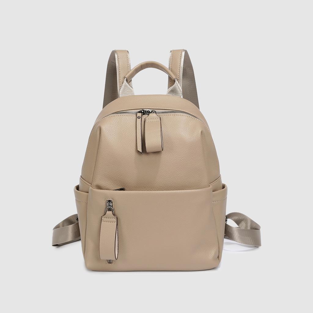 2024 Summer New Niche High-End Fashion Commuting Large-Capacity Backpack for Women, Simple and Sophisticated Travel Backpack