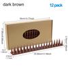 12Pcs Gardening Bird Repellent Mat Fence Wall Spikes Bird Spikes Burglar Anti Cat Climb Anti-Bird Spikes Straps Yard Supply Tool
