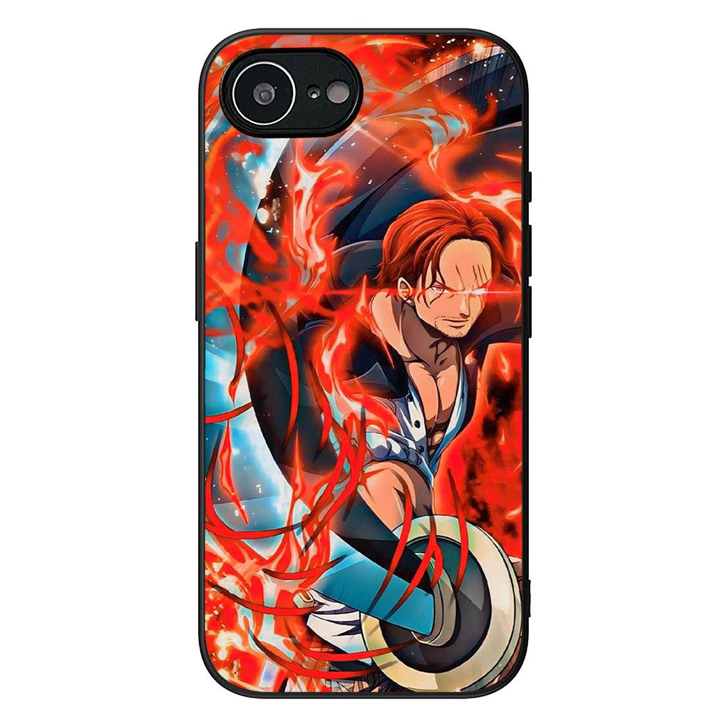 Phone Cover for Apple iPhone 13 12 Mini XS 11 Pro Max 7 8 Plus XR SE 2022 2020 SE3 Casing Case Shanks Red Hair One Luffy Pieces