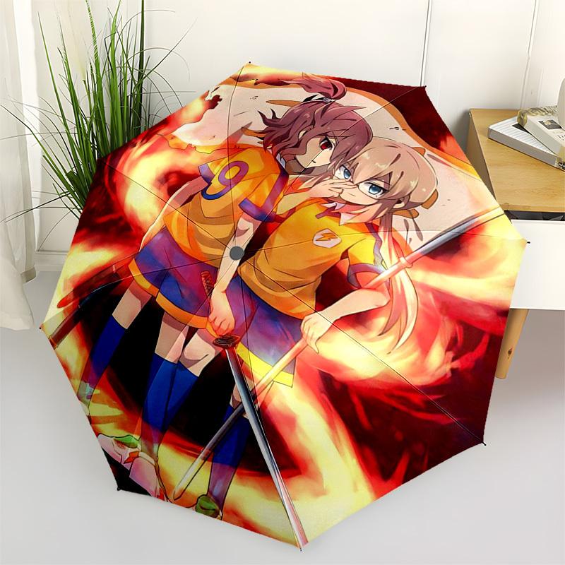 

1pc Anohana: The Flower We Saw That Day - Outdoor Umbrella with Automatic Opening & Closing, Foldable Design, Iron Frame for Fans, Travelers, Daily Us
