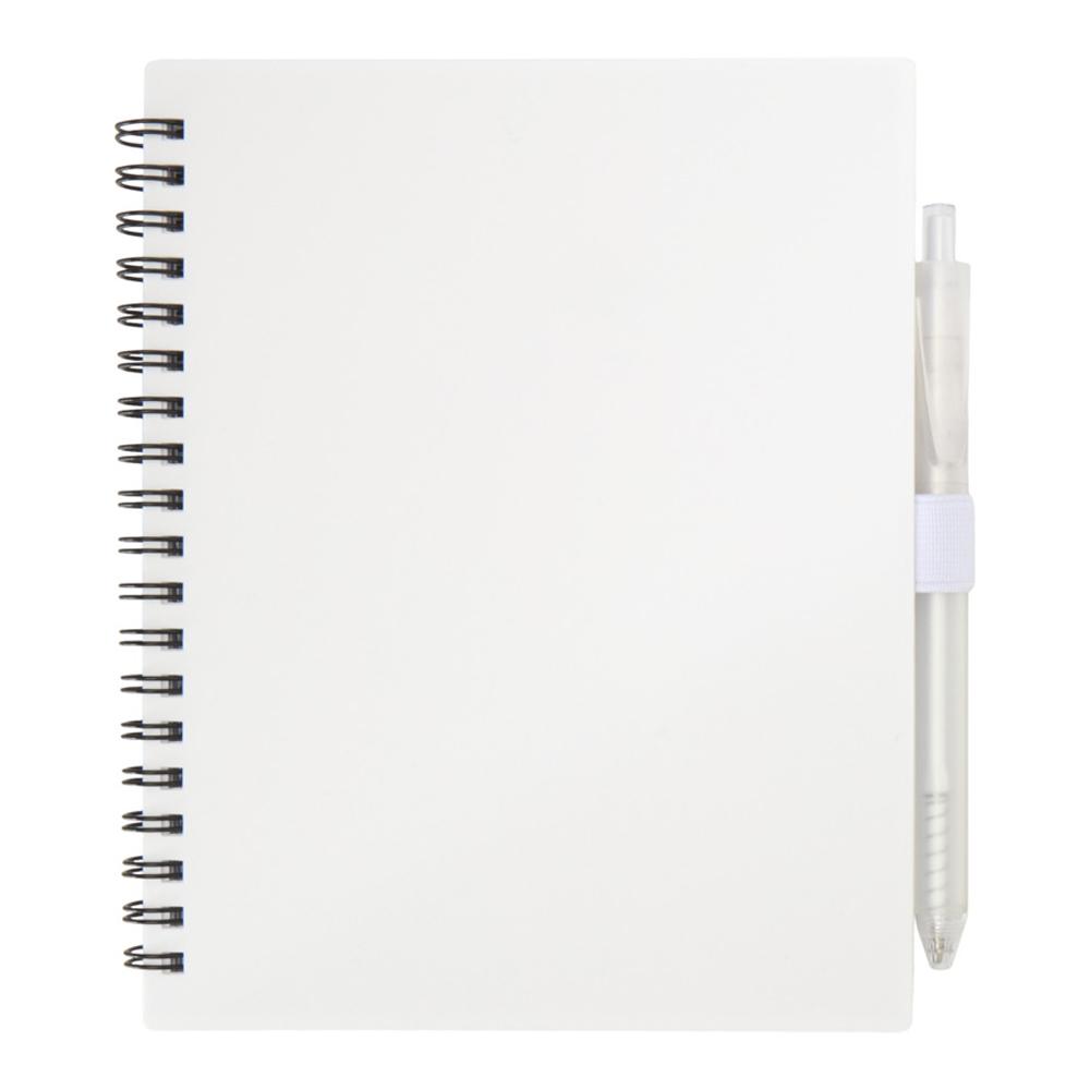 Floso Niove Soft Cover Recycled Plastic Notebook & Pen Set