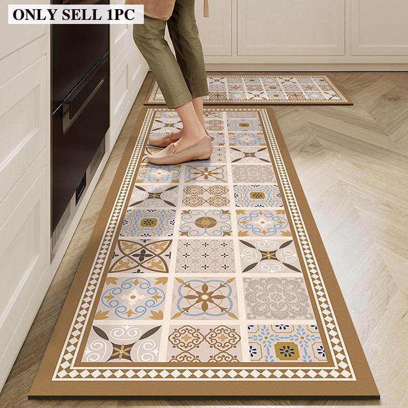 Carpet for Kitchen Runner Rug Absorbent Non-slip Oil-proof Diatom Mud Floor Mat Long Carpets Minimalist Style Home Decor Rugs