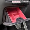 For BMW X5 G05 -2026 Car Driver's side storage compartment with silicone interior decorative storage items