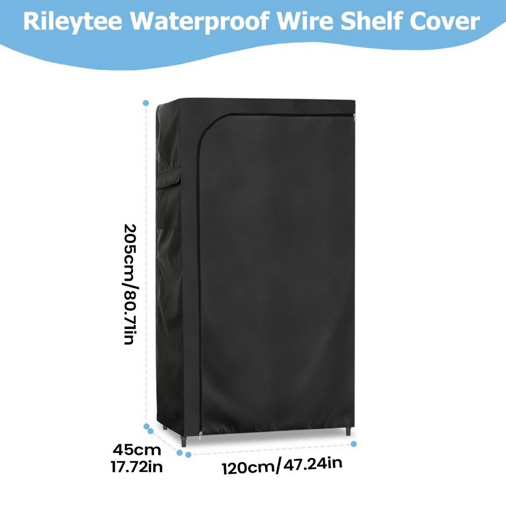 Clothes Rack Cover Only Oxford Waterproof Garment Wardrobe Wrap With Zipper Dustproof Closet Cover For Wardrobe Home Dorm