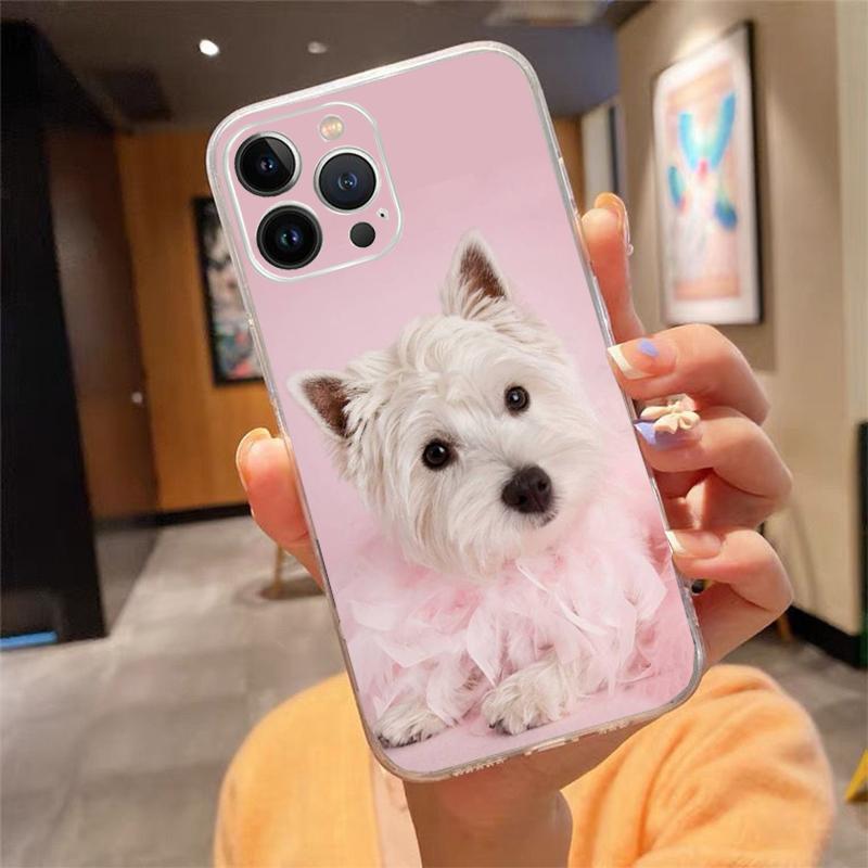 Phone Case For Iphone 17 Pro Max Air 16 15 14 13 Pro Max 15 16 Pro 15Plus Cute Yorkshire Terrier Dog Case Funda Capa Cell