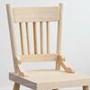 1:12 Scale Miniature Chair Wooden Mini Chair Retro Tiny Chair Furniture Model for Doll Mansion Bedroom Dining Room