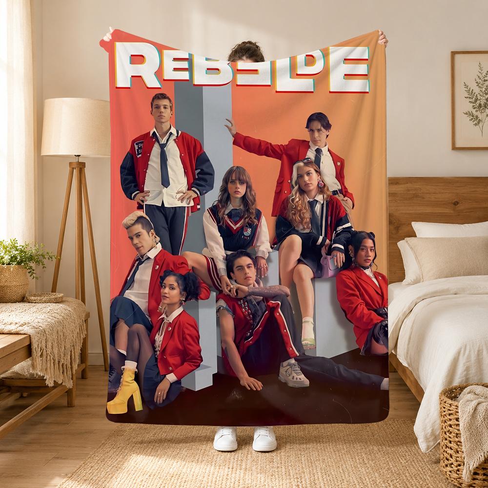 Rbd Band Throw 240G Flannel Blanket, Suitable For Sofas, Beds, Offices, Exquisite Gift Blankets