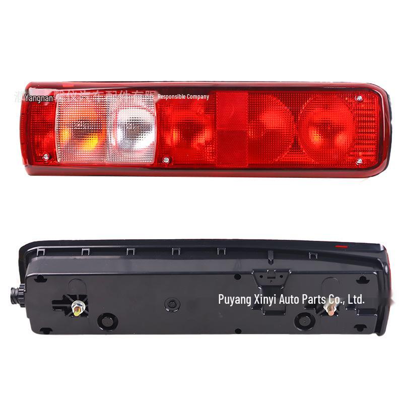 Compatible with Hongyan Jieshi rear taillights: New National VI C6H6 Jiehu brake, turn, and reversing lights with buzzer.