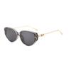 Fashion Cat Eye Metal Sunglasses Women Men Vintage Luxury Daily Simple Brand Sun Glasses Leisure Travel Lady Man Glasses UV400