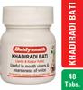 Baidyanath Jhansi Khadiradi Bati 40 Tablets X Pack of 2 Herbal Ayurvedic Wellness Supplement for Adults