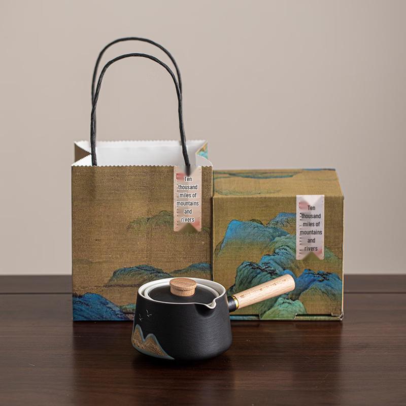 Ten Thousand Miles of Mountains and Rivers Rotating Teapot
