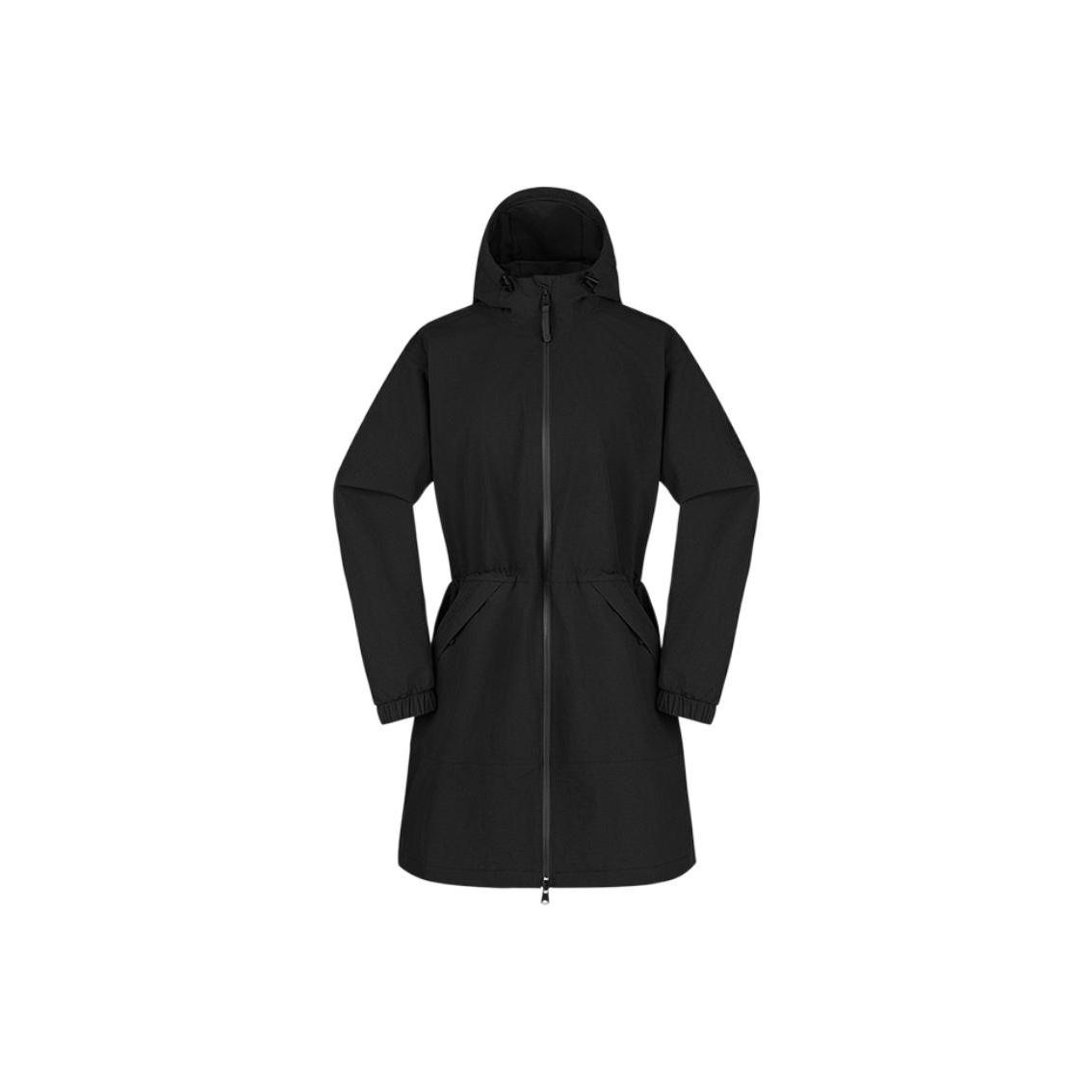 Timberland Outdoor Миди Длина Свободный Крой Водонепроницаемая Ветровка с Капюшоном Женская Верхняя Одежда A428B-001 XL