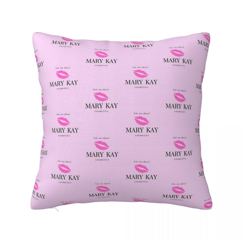 Ask Me About Mary Kay Square Pillowcase Cushion Cover Pillow Case Throw Pillow Cover for Home Sofa Living Room